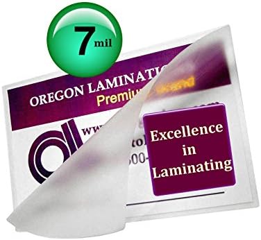 Oregon Laminations Premium 7 Mil 4x6 photo vruće Laminirajuće vrećice 4-1 / 4 x 6-1 / 4 Clear