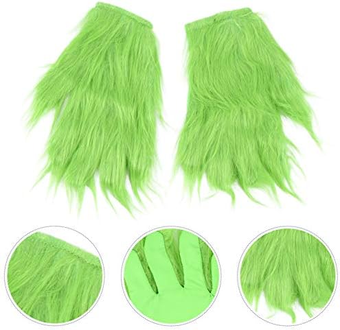 NUOBESTY 1 par Cosplay zelene rukavice Božić Cosplay dodatna oprema kostimske rukavice Božić potrepštine za odmor