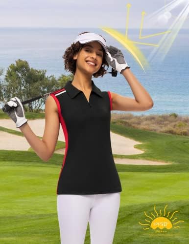 Jack Smith Ženska polo majica golf bez rukava sa patentnim košulje za žene za žene brzo suho