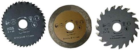 Mountain Muška pila 3pcs / set mini kružna testera TCT HSS pile za pile Dijamantni rezni pribor za diskove za drvo za rezanje pločica