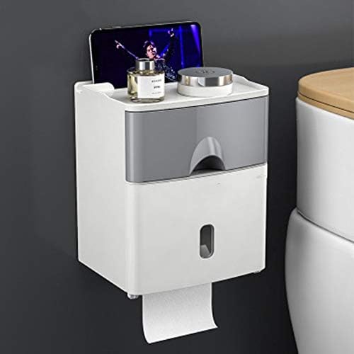 WODMB vodootporna kutija za kupatilo plastični držač toaletnog papira za kupanje zidna kutija za odlaganje papira dvostruki sloj
