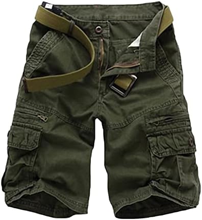 Muški planinarenje Twill Cargo Shorts Casual Multi džepovi Vanjske kratke hlače Klasične opuštene fit pamučne kratke hlače