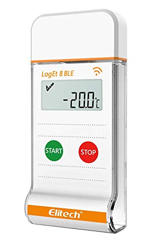 Elitech Digital Temperaturni podaci o zapisniku za višekratnu upotrebu Bluetooth rekorder Pharmacy hladnjak Termometar, LOGET 8 BLE