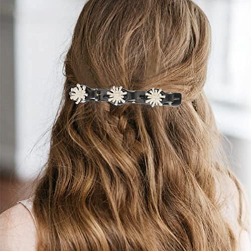 Brinie pletenice za kosu Pjenušava kristalno cvijeće frizerski klip za kosu za kosu za kosu Duckbill frizeri za stiling pribor za