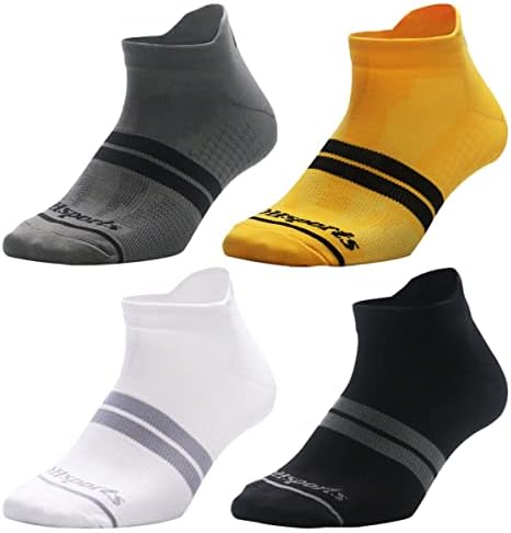Pappnti gležnjače trčanje čarape, 4 para atletski biciklistički biciklistički čarapi za muškarce i žene
