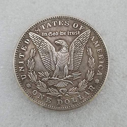 Starinski zanati Američka lobanja 1881 Verzija Mesing srebrni pozlaćeni stari srebrni dolar spoljna trgovina 949