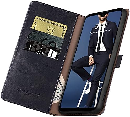 Suanpot za Samsung Galaxy A02S sa RFID kožnom kožnom novčaniku kućište za kreditne kartice, Flip Folio Rezervirajte telefon Kućište