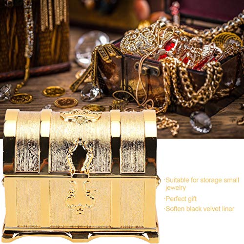 Zlatni europski stil retro blagog srca kutija za nakit piratskog stila, nakit nakit, kutija za nakit, ukras nakita, kutija za odlaganje