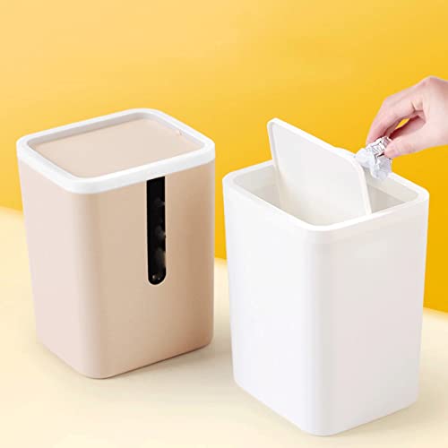 Aymaya kante za smeće, kreativni mini mali otpad kantu za smeće Kućni stol Plastični uredski materijal Kantu za smeće može posuti