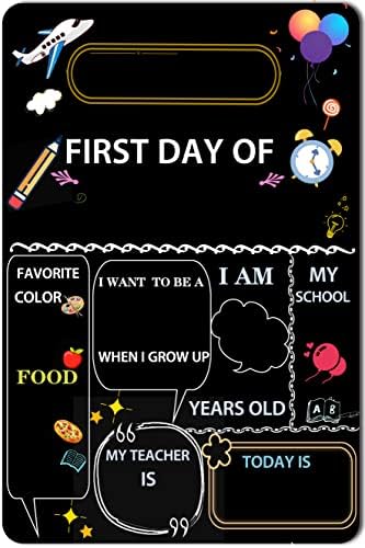 Znak za prvi dan školskog odbora, moj prvi školski znak za tablu, 1. dan školskog Foto rekvizita za predškolsku ustanovu / vrtić/djecu/djevojčice