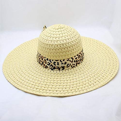 Ljetna plaža Cap Fedora Hat Sklopivi roll up sunčevi šešir žene plaže Hat Bowknot Wide Wide podrumska slama Panama