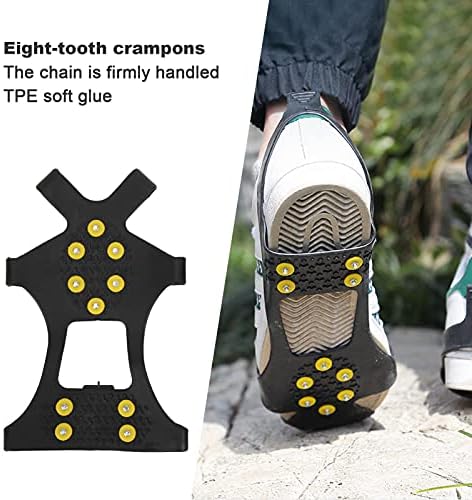 Neklizajuće, izdržljive lagane neklizajuće cipele sa 10 zuba cipele za punjenje leda za muškarce za žene za planinarsko skijanje