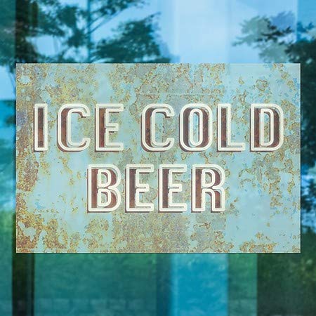 CGsignLab | Ledeno hladno pivo -Host stare plavo Cling Cling | 36 x24