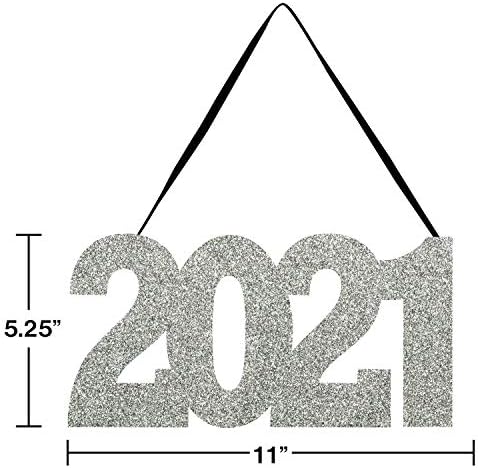 Kreativno pretvaranje 2021 Novogodišnji znak, 11 x 5,25, višebojna