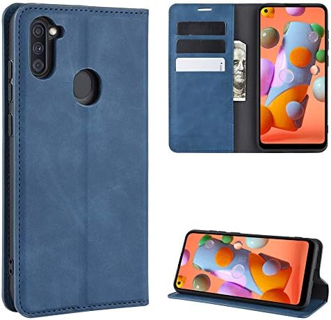 MANGOFISHER slučaj za Samsung Galaxy A11 tanak Folio kožni novčanik držač kartice slučaj Magnetic Kickstand Potective Flip Cover
