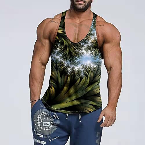 BMISEGM ljetne majice za plažu za muškarce Muški brzi suhi sportski tenkovi Athletic teretana Bodybuilding Fitness majica bez rukava