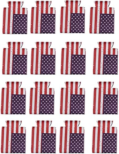 16 kom American zastava pivo mogu hladnije 17 oz neovisnosti zaslona Sklopive sode Cool Coolys Patriotski sublimacijski rukavi za
