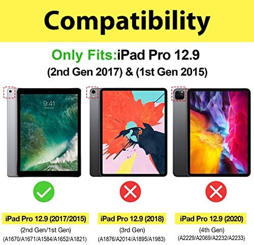 Procase iPad Pro 12.9 2017/2017 Slučaj, Slim štand zaštitni folio futrola Smart Cover za iPad Pro 12,9 inča 2. Gen 2017 / iPad Pro
