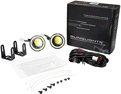 Blinginallights White LED LED halo fog svjetiljke kompatibilne sa 2008-2009 Pontiac G8 08 Vožnja GT