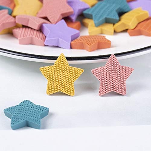 100 komada pletenja-teksturirane malene rasene rezilne čari plastične perle Cabochons uljepšavanje nakita za izradu kartona Scrapbooking