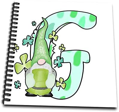 3Droza Slatka St Patricks Day Gnome Monogram Početna G - Crtanje knjiga