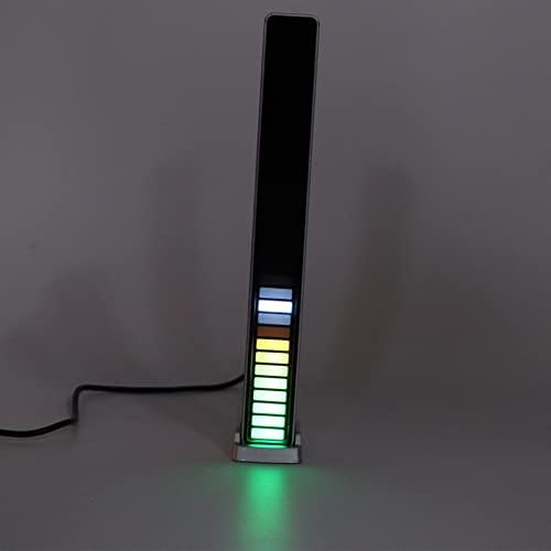 Rhythm svjetla Bar, 32bit LED 18 Modovi u boji Srebrni DC5V Smart zvuk Kontrola zvuka Rimyt Light Voice aktivirana svjetlosna traka