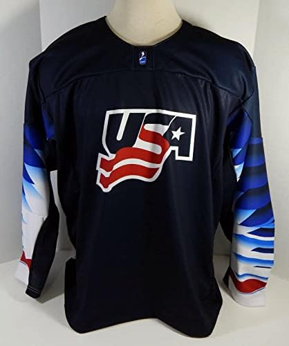 2021 Tim USA Hockey 5 Igra Izdana Blue Jersey U18 Svjetski juniori XL 71 - Igra polovna NHL dresovi