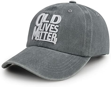 Old Lives Matter bejzbol kapa, smiješni pokloni za penziju za žene muškarce penzionere, podesivi penzionisani šeširi