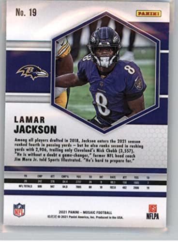 2021 Panini Mosaic 19 Lamar Jackson Baltimore Ravens NFL fudbalska trgovačka kartica
