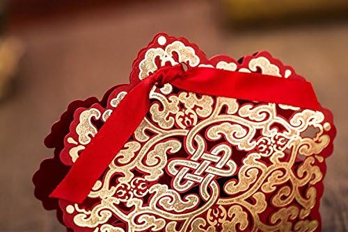 Od 50 kom crveni laserski rez za venčani box kutije Candy Box Casamento vjenčanja i pokloni
