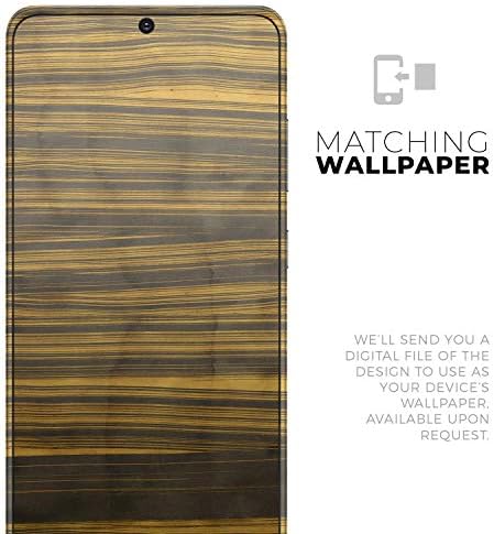 Dizajn Skinz Gold Standard Zebrawood Zaštitni vinilni naljepnica Zamotavanje kože Kompatibilno je sa Samsung Galaxy S20