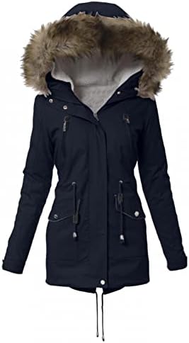 Ženske zimske parke, plus veličina zgušnjava jakne sa kapuljačom kaput Vjetrootporna zima niz gornju odjeću sa džepom