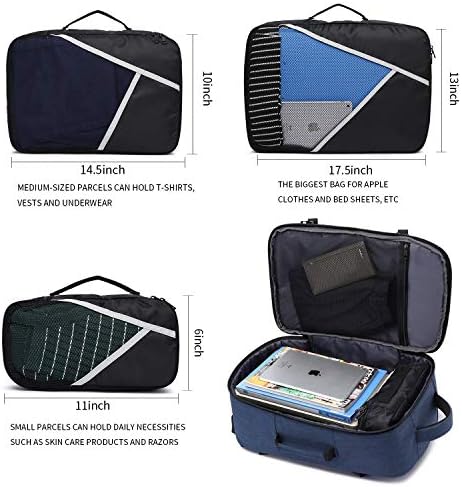 Asenlin 40L putni ruksak za žene i muškarce,17-inčni ruksak za Laptop koji je odobrio let prtljaga za nošenje vodootpornog računarskog