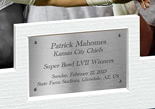 Patrick Mahomes Kansas City Super Bowl LVII 57 Winners autographed potpisan 12x8 A4 foto fotografija okvir za slike fudbalski Poster
