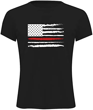 Jiabing Američka zastava Majica Men Ljeto Casual O izrez Zastava Odštampani kratki rukav Tee majica Top Bluza