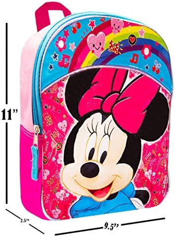 Disney Minnie Mouse ruksak i kutija za ručak set paketa za predškolsku djecu ~ Deluxe 11 Minnie Mouse Mini ruksak i limenka za užinu