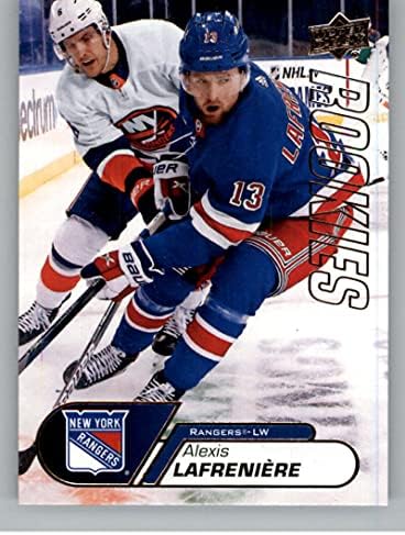 2020-21 Gornja paluba NHL Star Rookies Box Set 1 Alexis Lafreniere RC Rookie Card New York Rangers Službena NHL trgovačka kartica