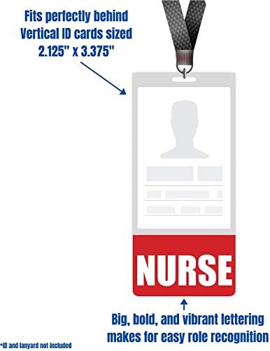 Nurse Badge Buddy - vertikalne oznake značke za teške uslove rada za medicinske sestre - dvostrana identifikaciona kartica značke