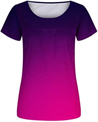Ženska Lounge majica 2023 kratki rukav pamučni vrat za čamac cvjetna grafika labava majica opuštenog kroja za djevojčice H9