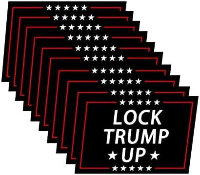 10 Pack Lock Trump Up naljepnice zaključavaju mu Anti Trumpa za zatvorske naljepnice za laptop branik naljepnica naljepnica za vodu