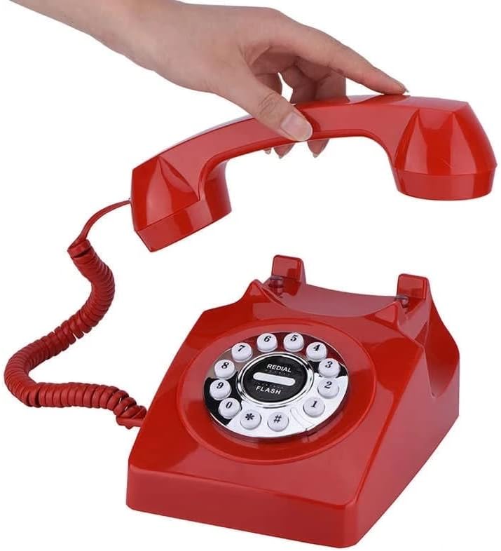 WYFDP Retro Vintage Telefon Europski stil Stari telefon Desktop Žičana fiksni fiksni telefon za kućni uredski hotel
