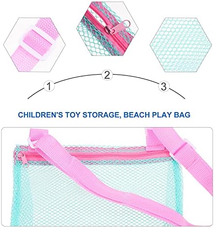 Prettyzoom 1pc Velika plaža Skladištenje torbice MESH igračke točke prozračne seashell torba za pohranu