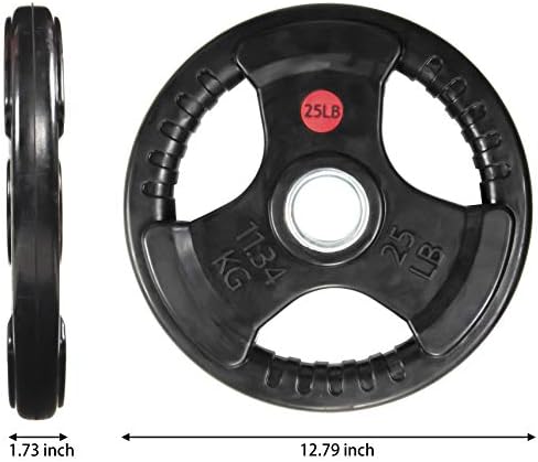 Balans od gumene presvučene ploče od livenog gvožđa ploča za trening snage i dizanje tegova, Olimpijski ili standardni