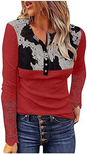 Trebinski džemperi za žene, dame casual šareni gradijent tanki fit u vrat sa majicom dugih rukava