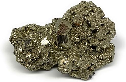 Watangems 435.3 grama, 3,7 x 2,7 x 1,8 prirodni neobrađeni piritni klaster kristalni mineralni uzorci mineralnog uzoraka, okidaju,