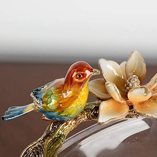 Xjjzs emamel Crystal Glass Sino-američki nordijski stil vodeni sušeni voćni ladici dnevni boravak svijetli kućni kreativni ukras za