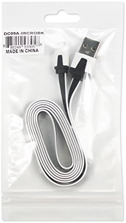 Reiko 39 ravni kabl za prenos podataka za mikro USB uređaje - Maloprodajna ambalaža-Crna
