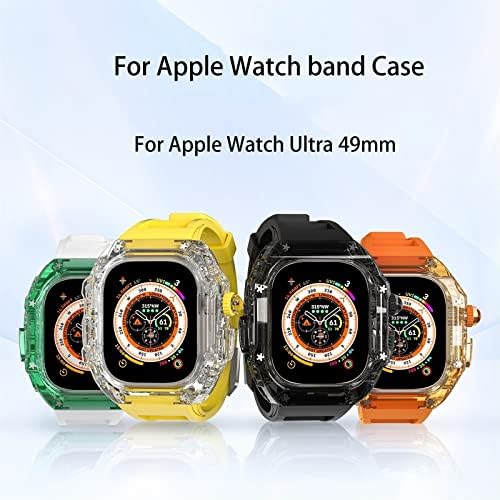 KGFCE za Apple Gleda Ultra 49mm mod komplet zaštitna naslovnica serije 8 7 6 5 4 SE pojas narukvica kaiš straža za laganu dužnost