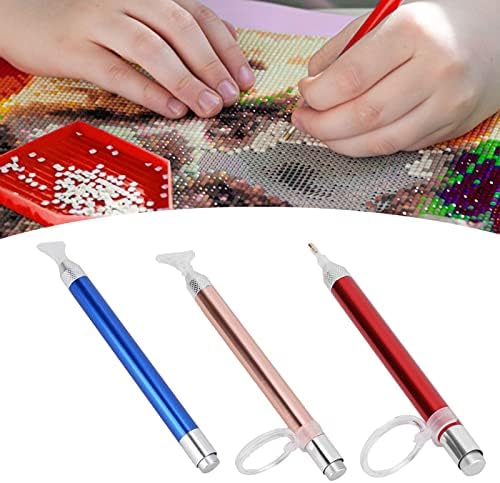 3Set dijamantskih olovke, svjetlosna dijamantna olovka sa lumpom 5D Comfort Grip Diamond Paint za slikanje dijamantskih slikarskog