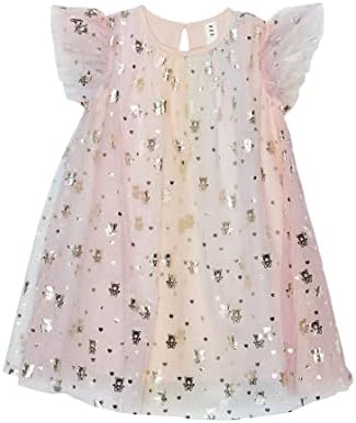 Huxbaby Baby Girl Angel Bear Flutter haljina za rukave